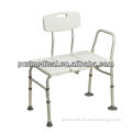 Folding safety equipment shower bench/bath chairs with back